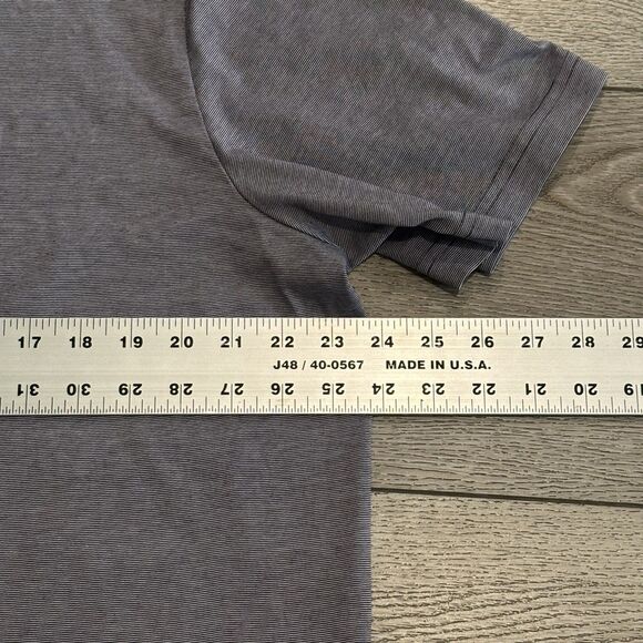 Travis Mathew Golf Polo Mens 2XL Purple Heather Pima Cotton Blend Performance - Picture 5 of 7